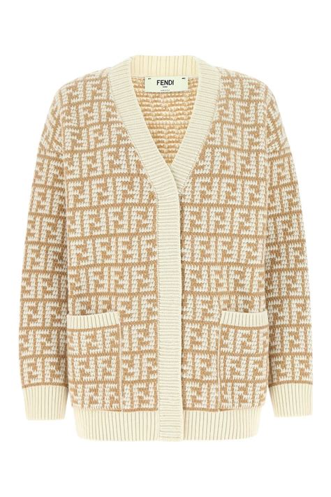 fendi women cardigan|fendi print cardigan.